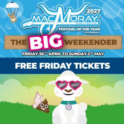 MacMoray Festival 2027: FREE* Friday Standard Child Tickets