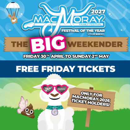 MacMoray Festival 2027: FREE* Friday Standard Adult Tickets